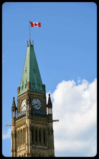 Parliament with Canadian Flag - Ottawa