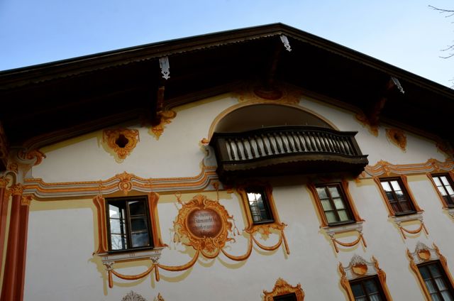 Oberammergau building with fresco